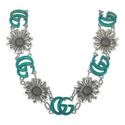 gucci flower necklace
